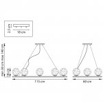Люстра подвесная Bari Lightstar 815287