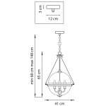 Люстра подвесная Modena Lightstar 816034