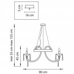 Люстра подвесная Lightstar 821060 Corno