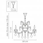 Люстра подвесная Lightstar 879087 Champa nero