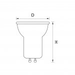 Светодиодная лампа 3W GU10 220V Lightstar 940952 LED диам: 35мм