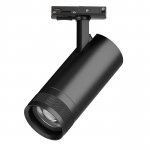 C4207SS Светильник CANNO PRO д/треков BARRA LED 20W 1400LM 20-55G ЧЕРНЫЙ 2700-4200-6000K IP20 с тонким адаптером (304207 + 592007-SS)