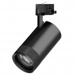 C4407QT Светильник CANNO PRO д/треков QUATTRO LED 40W 2800LM 20-55G ЧЕРНЫЙ 2700-4200-6000K IP20 с адаптером (304407 + 594007)