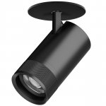 C4407RS Светильник CANNO PRO встраиваемый LED 40W 2800LM 20-55G ЧЕРНЫЙ 2700-4200-6000K IP20 с адаптером (304407 + 215007)