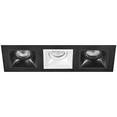 Комплект из светильников и рамки  Domino Lightstar D537070607