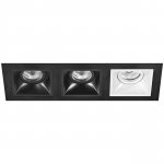 Комплект из светильников и рамки  Domino Lightstar D537070706