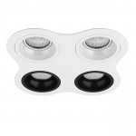 Комплект из светильников и рамки DOMINO Domino Lightstar D64606060707