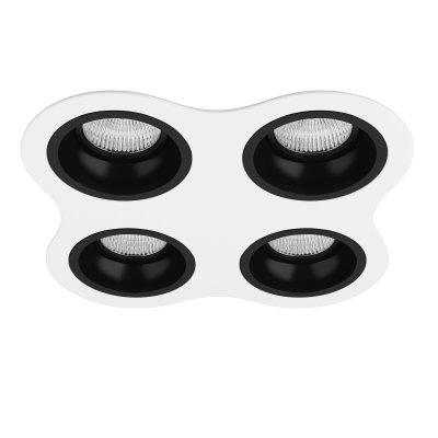 Комплект из светильников и рамки  Domino Lightstar D64607070707