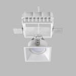 Комплект из светильника и рамки DOMINO QUAD MR16 БЕЛЫЙ Domino Lightstar G214506