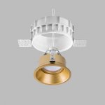 Комплект из светильника и рамки DOMINO ROUND MR16 ЗОЛОТО Domino Lightstar G214603