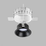 Комплект из светильника и рамки DOMINO ROUND MR16 ЧЁРНЫЙ Domino Lightstar G214607