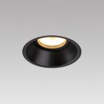 Комплект из светильника и рамки DOMINO ROUND MR16 ЧЁРНЫЙ Domino Lightstar G214607