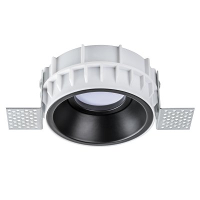 Комплект из светильника и рамки DOMINO ROUND MR16 ЧЁРНЫЙ Domino Lightstar G214607