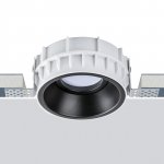 Комплект из светильника и рамки DOMINO ROUND MR16 ЧЁРНЫЙ Domino Lightstar G214607