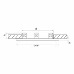 Комплект из светильников и рамки DOMINO Domino Lightstar D637060706