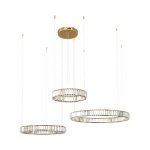 Подвесной светильник Loft it 10135/3 Gold Crystal ring