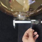 Колба стеклянная для торшера 350*450мм (100мм посадка) Лофт 10195F/1400 Amber Oda янтарный
