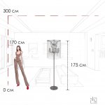 10450F Торшер LOFT IT Vaille Crystal