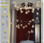 Светильник настенный бра Lussole LSC-3001-03 CASERTA