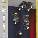 Светильник поворотный спот Lussole LSN-4301-03 Baron