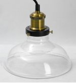 Плафон стекло прозрачное с металлическим кольцом E27 Loft LSP-96