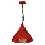 Красный подвесной светильник Lussole Loft LSP-9895
