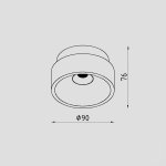 Светильник светодиодный встраиваемый Lighttech REBUS 4.230 GC-B (LTA10001)