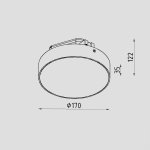 Прожектор светодиодный для 3-х фазного шинопровода. Lighttech LTJ01862 Point Track 2430 W. 24Вт. (LTJ01862)