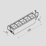 Светильник светодиодный встраиваемый Lighttech BLADE 1030 36 (LTK01001)