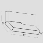 Светильник светодиодный для магнитного шинопровода Lighttech MAGNETO BLADE A OPAL 2030 45 W (LTK04018)