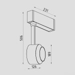 Светильник светодиодный для магнитного шинопровода Lighttech MAGNETO SPOT 3 1530 20 W (LTK04023)