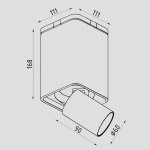 Светильник светодиодный накладной Lighttech MAGNA 1230 24 W-B (LTM04002)