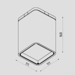 Светильник светодиодный накладной Lighttech MAGNA OPAL 1230 90 B-G (LTM04003)