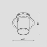 Светильник светодиодный встраиваемый Lighttech TRABEM 1230 38 W-B-B (LTM06002)