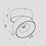 Светильник светодиодный накладной Lighttech WASHER 2530 38 B (LTM07003)