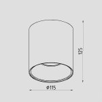 Светильник светодиодный накладной Lighttech DOLIO 3030 30 W-C (LTZ04012)