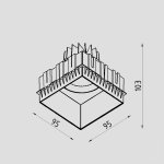 Светильник светодиодный встраиваемый Lighttech FORA S 1030 38 (LTZ05002)
