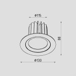 Светильник светодиодный встраиваемый Lighttech ZENIT 1230 38 (LTZ08003)