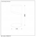 Настольная лампа Lucide 03504/01/31 KNULLE
