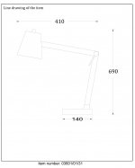 Настольная лампа Lucide 03601/01/31 TONY