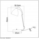 Настольная лампа Lucide 03614/01/41 PONSOO