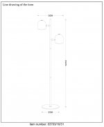 Торшер Lucide 03703/10/31 SKANSKA