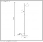 Торшер Lucide 06716/02/31 JAVRA/LED