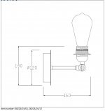 Настенный светильник бра Lucide 08223/01/17 RETRO