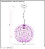 Подвесной светильник Lucide 08402/50/12 NOON