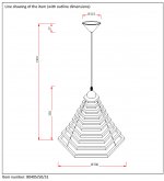 Подвесной светильник Lucide 08405/50/31 TORA