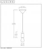 Подвесной светильник 08408/01/30 FIX Lucide