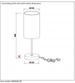 Настольная лампа Lucide 08500/81/36 MODA