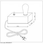 Настольная лампа Lucide 08516/04/72 EDISSON