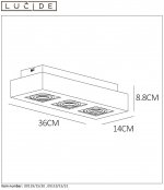 Потолочный светильник Lucide 09119/15/31 XIRAX